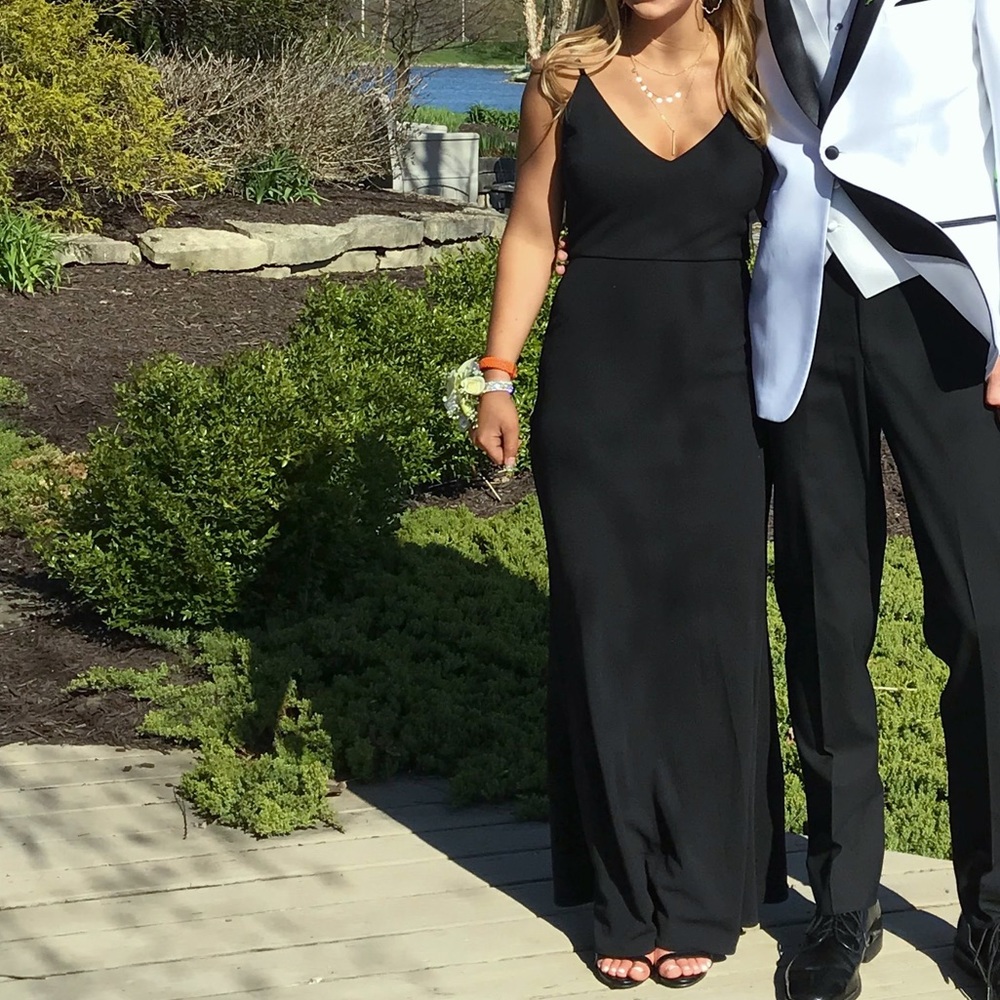 lulus formal black dress